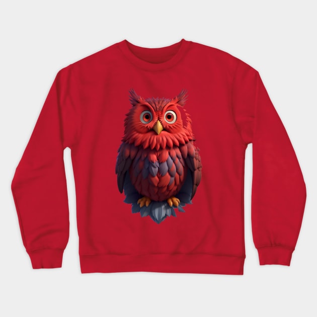 FUNNY OWL Crewneck Sweatshirt by HTA DESIGNS